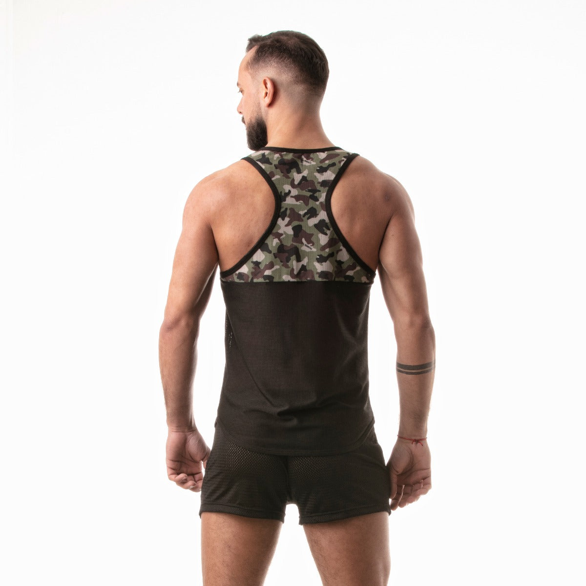 Leader Camo Racer Tank Top Black