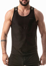 Leader Camo Racer Tank Top Black