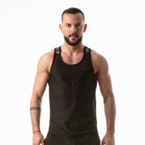 Leader Camo Racer Tank Top Black