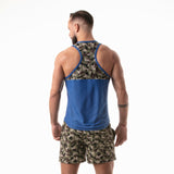 Leader Camo Racer Tank Top Blue