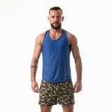 Leader Camo Racer Tank Top Blue