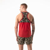 Leader Camo Racer Tank Top Red