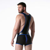 Leader Brut Singlet Blue