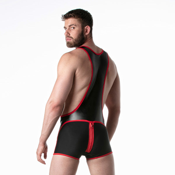 Leader Brut Singlet Red