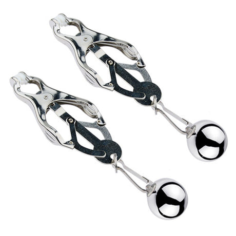 ruff GEAR Weighted Clover Nipple Clamps Silver