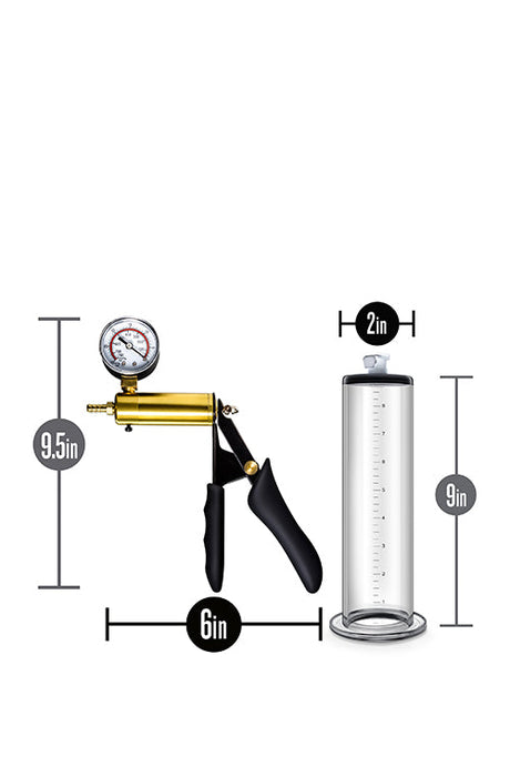 Performance VX6 Vacuum Penis Pump with Brass Pistol & Pressure Gauge