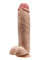 Dr Skin Mr Mister Dildo with Balls 10.5 Inch Light