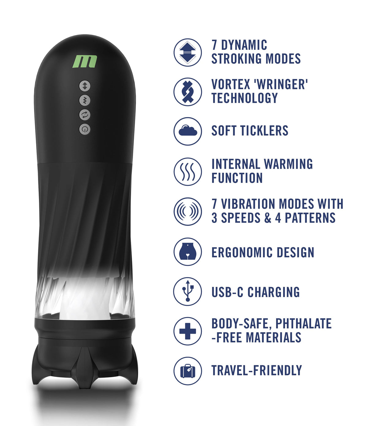 M For Men Quantum X Heating Super Stroke Masturbator