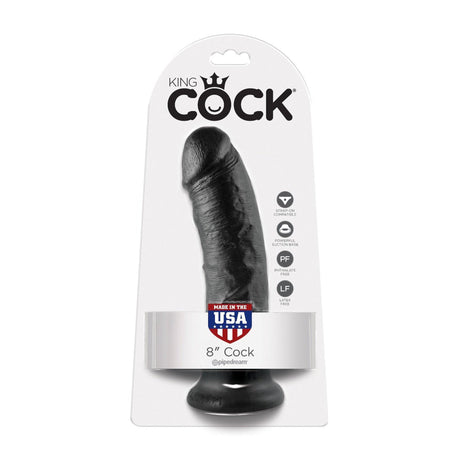 Pipedream King Cock 8 Inch Black