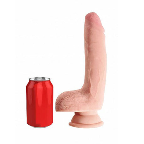 Pipedream King Cock PLUS 9 Inch Triple Density Dildo with Balls Flesh