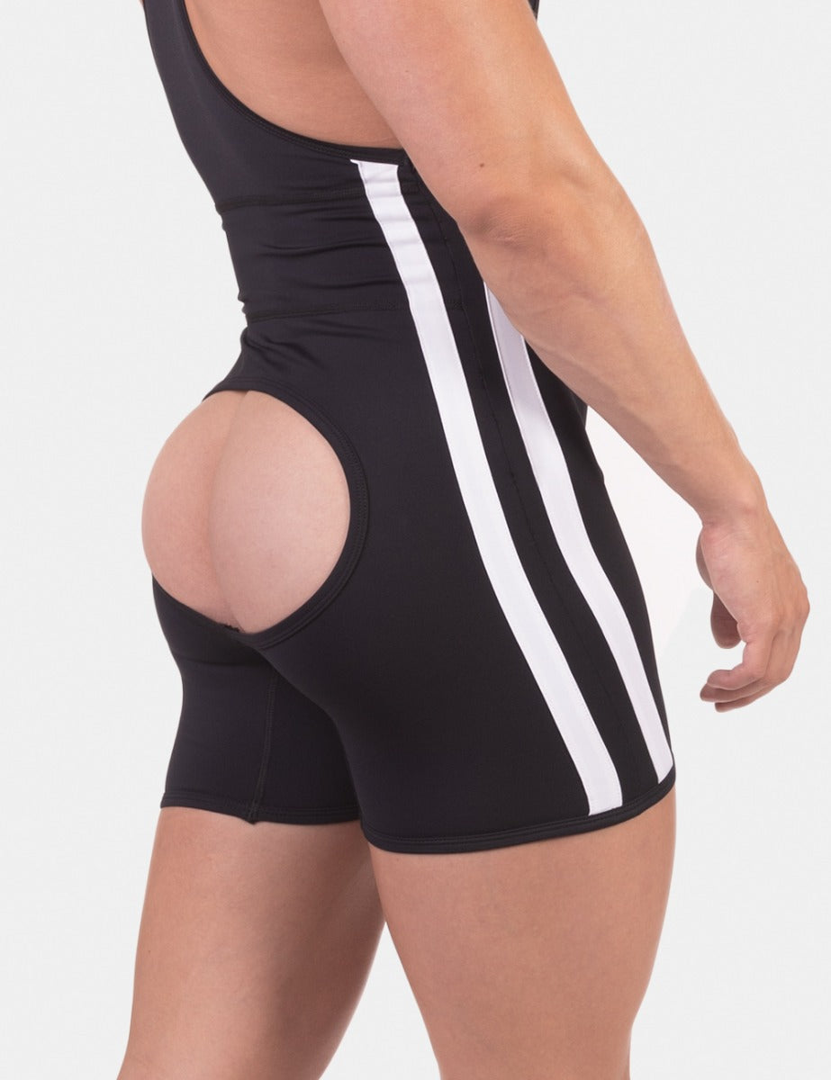 Barcode Berlin Backless Singlet Dastin Black White