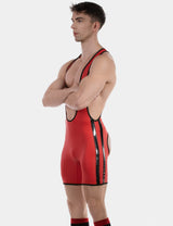 Barcode Berlin Backless Singlet Versos Red Black