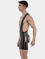 Barcode Berlin Backless Singlet Versos Army Black