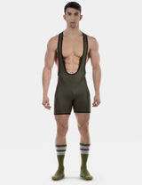 Barcode Berlin Backless Singlet Versos Army Black