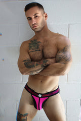 Breedwell Illuminator Jockstrap Neon Pink Holo