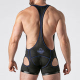 Locker Gear Zip Singlet Blue