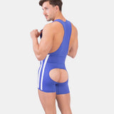 Barcode Berlin Backless Singlet Dastin Royal White