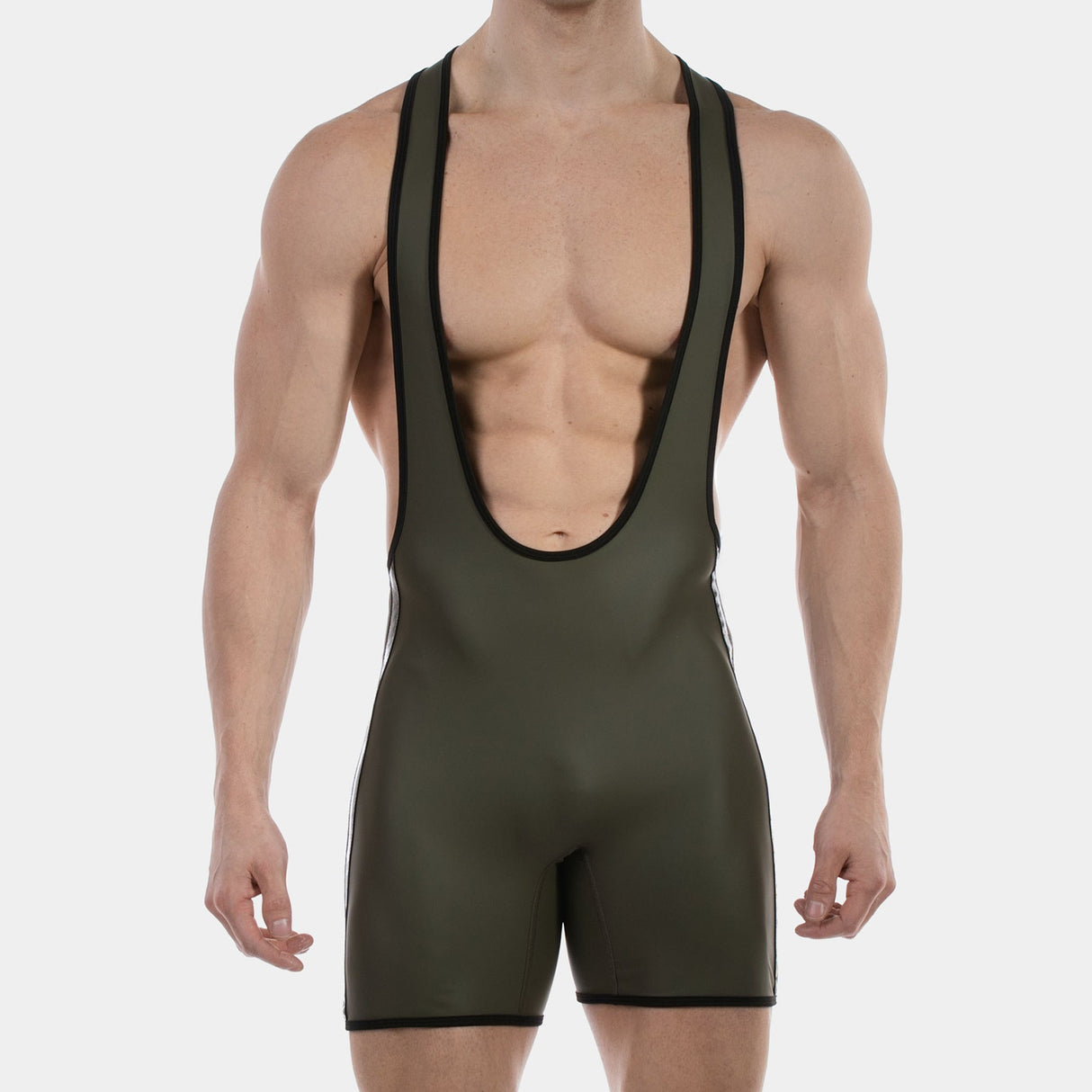 Barcode Berlin Backless Singlet Versos Army Black