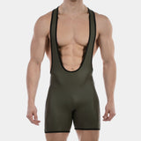 Barcode Berlin Backless Singlet Versos Army Black