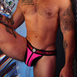 Breedwell Illuminator Jockstrap Neon Pink Holo