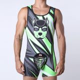 Cellblock 13 Kennel Club Lightning Pup Singlet Jock Lime