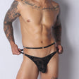 Gigo Plush Jockstrap Black