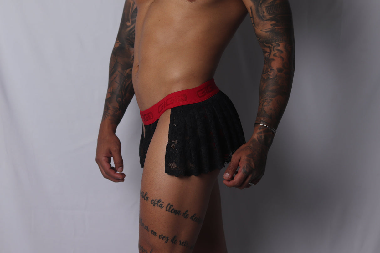 Gigo Romantic Jock Skirt Black