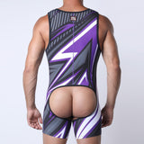 Cellblock 13 Kennel Club Lightning Pup Singlet Jock Purple