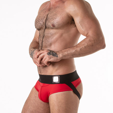 Locker Gear Wide Waistband Jock Brief Red