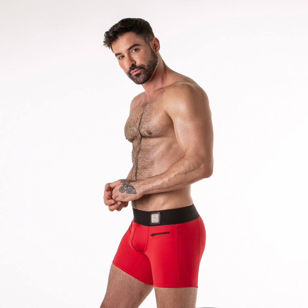 Locker Gear Wide Waistband Boxer Red