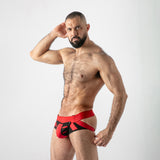 Locker Gear Open Access Jock Brief Red