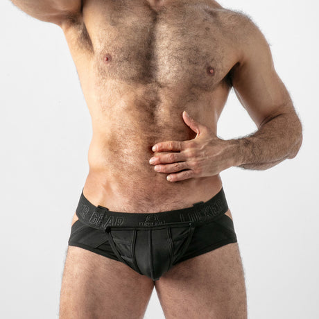 Locker Gear Open Access Jock Brief Black