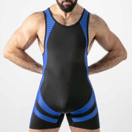 Locker Gear Open Access Singlet Blue