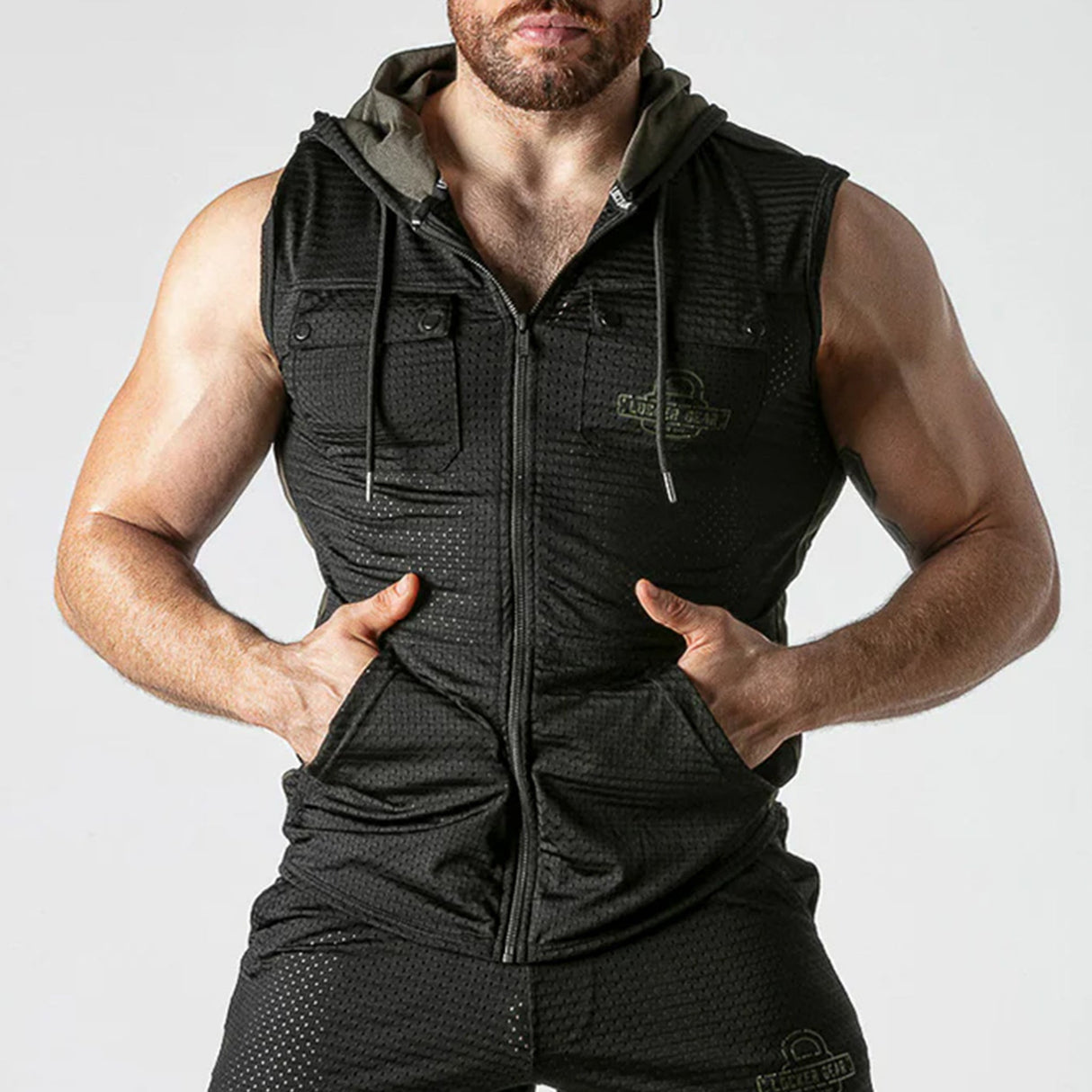 Locker Gear Sport Mesh Hoody Khaki