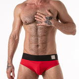 Locker Gear Wide Waistband Jock Brief Red