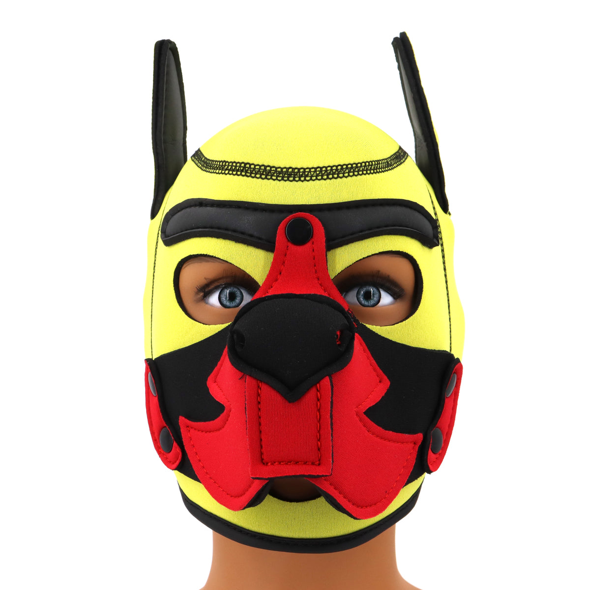 Growler Pup Hood Yellow Red