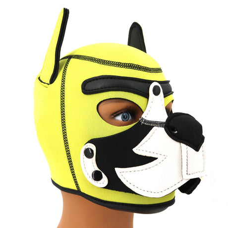 Growler Pup Hood Yellow White