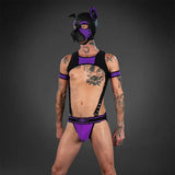 Mr S Leather Bold Colour Jockstrap Purple