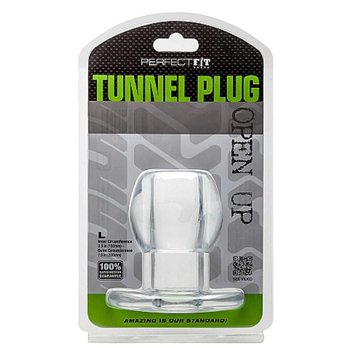 Perfect Fit Tunnel Plug Large Transparent
