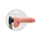 Pipedream King Cock 8 Inch Vibrating Cock with Balls Flesh
