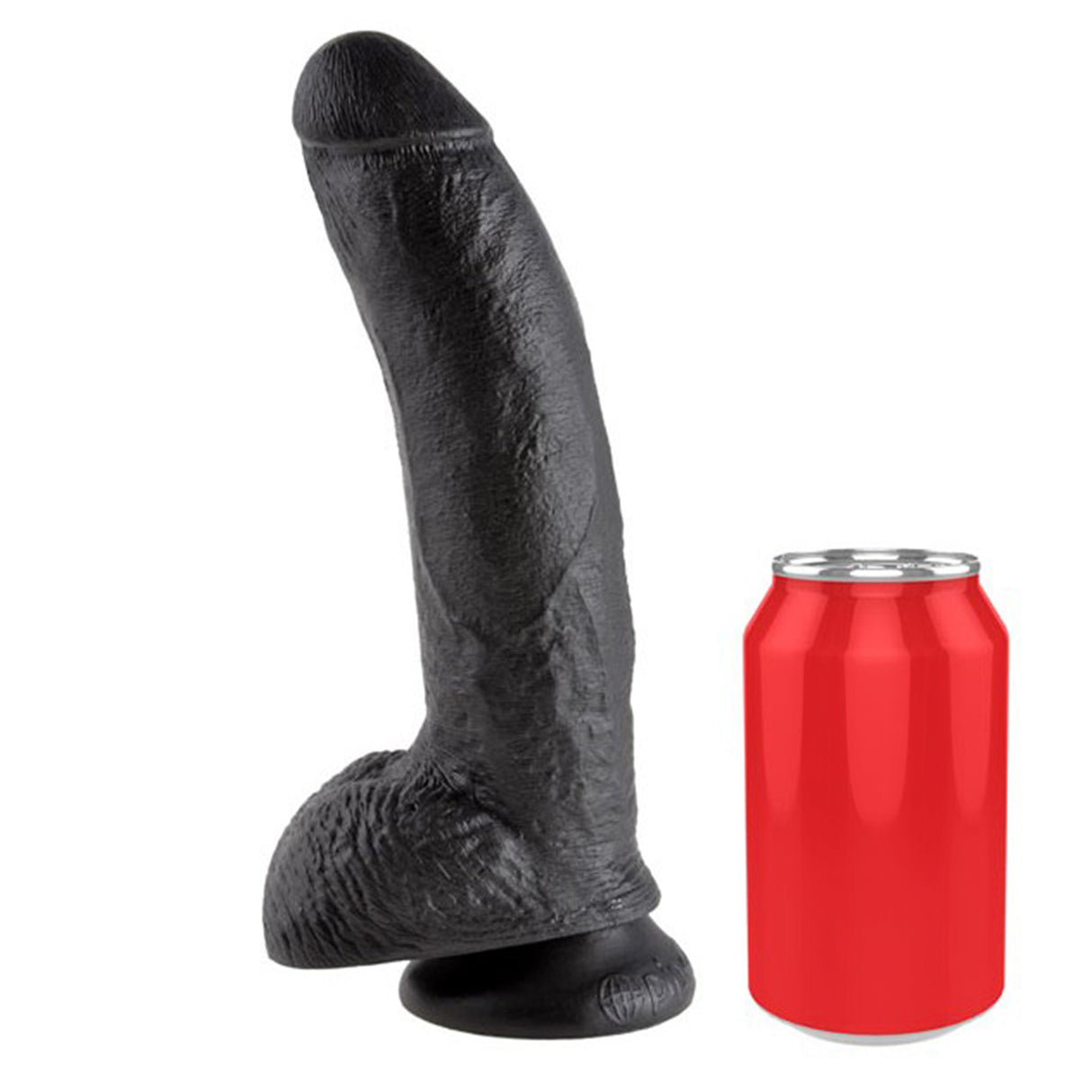 Pipedream King Cock 9 inch Cock with Balls Black