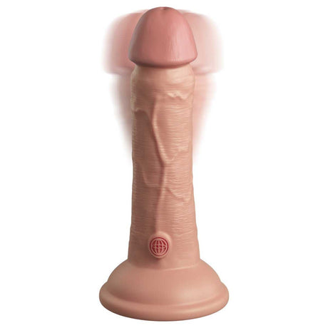 Pipedream King Cock Elite 6 Inch Vibrating Dual Density Silicone Cock Flesh
