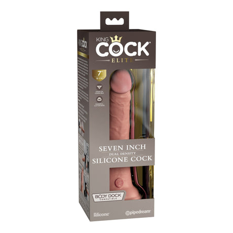 Pipedream King Cock Elite 7 Inch Dual Density Silicone Cock Flesh