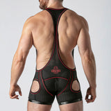 Locker Gear Zip Singlet Red