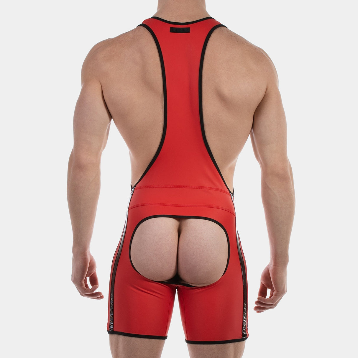 Barcode Berlin Backless Singlet Versos Red Black