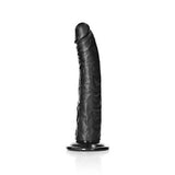 RealRock Slim Realistic Dildo 8 Inch Black