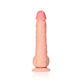 RealRock Straight Realistic Dildo with Balls 10 Inch Light