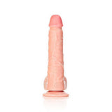 RealRock Straight Realistic Dildo with Balls 7 Inch Light