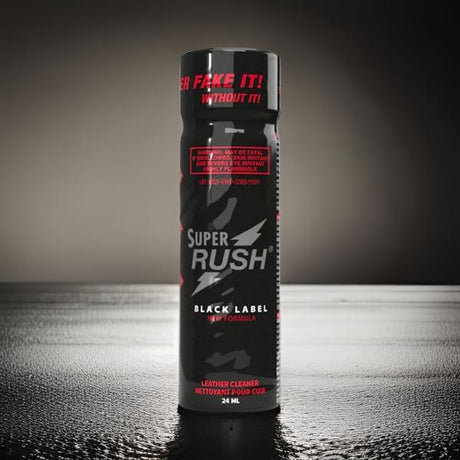 Super Rush Black Label Pentyl Leather Cleaner Poppers 24ml