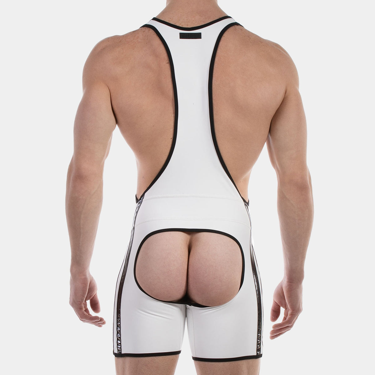 Barcode Berlin Backless Singlet Versos White Black